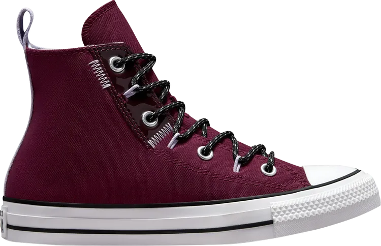 Converse Chuck Taylor All Star Trek Craft High Dark Beetroot Sneakers, Red