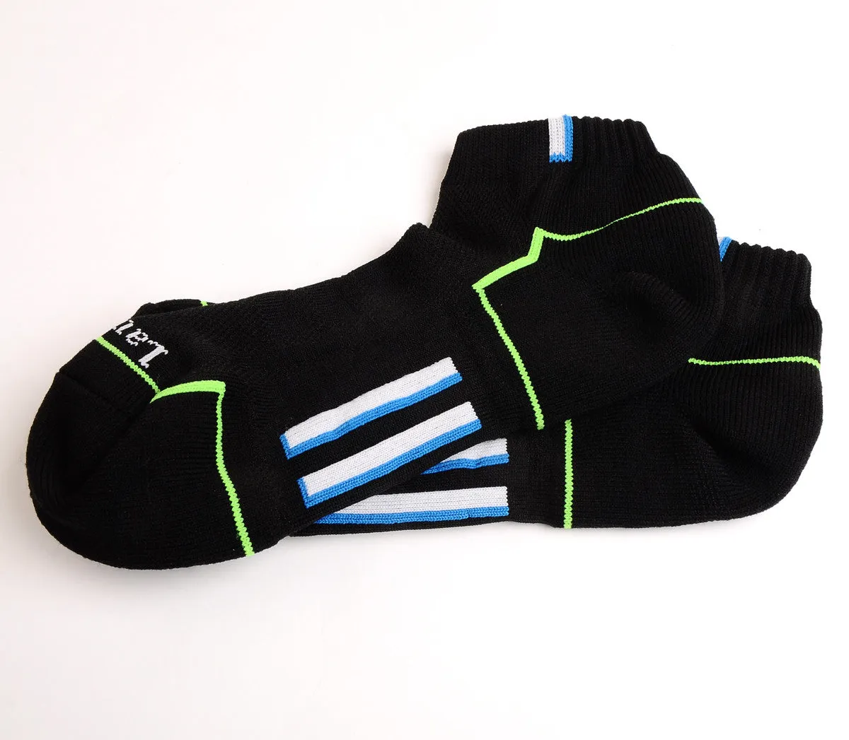 COOLMAX Professional Running Socks - Plantar Fasia Support - Black - Size UK 7 - 11