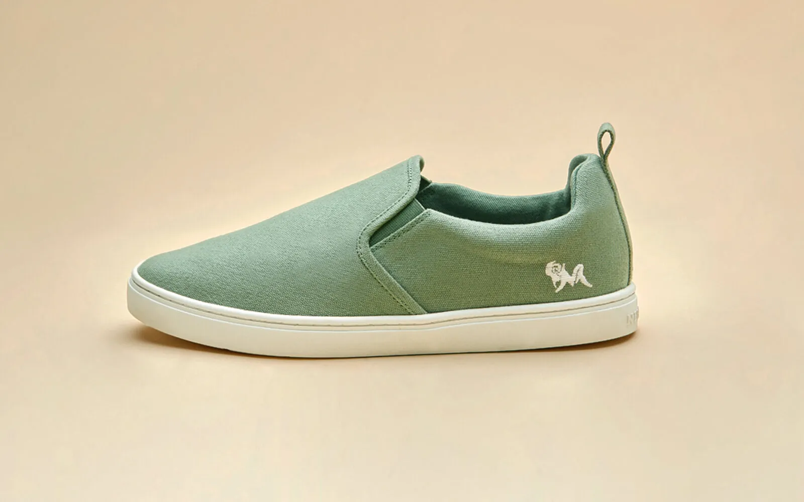 Cotton Slip Ons : Sage Green