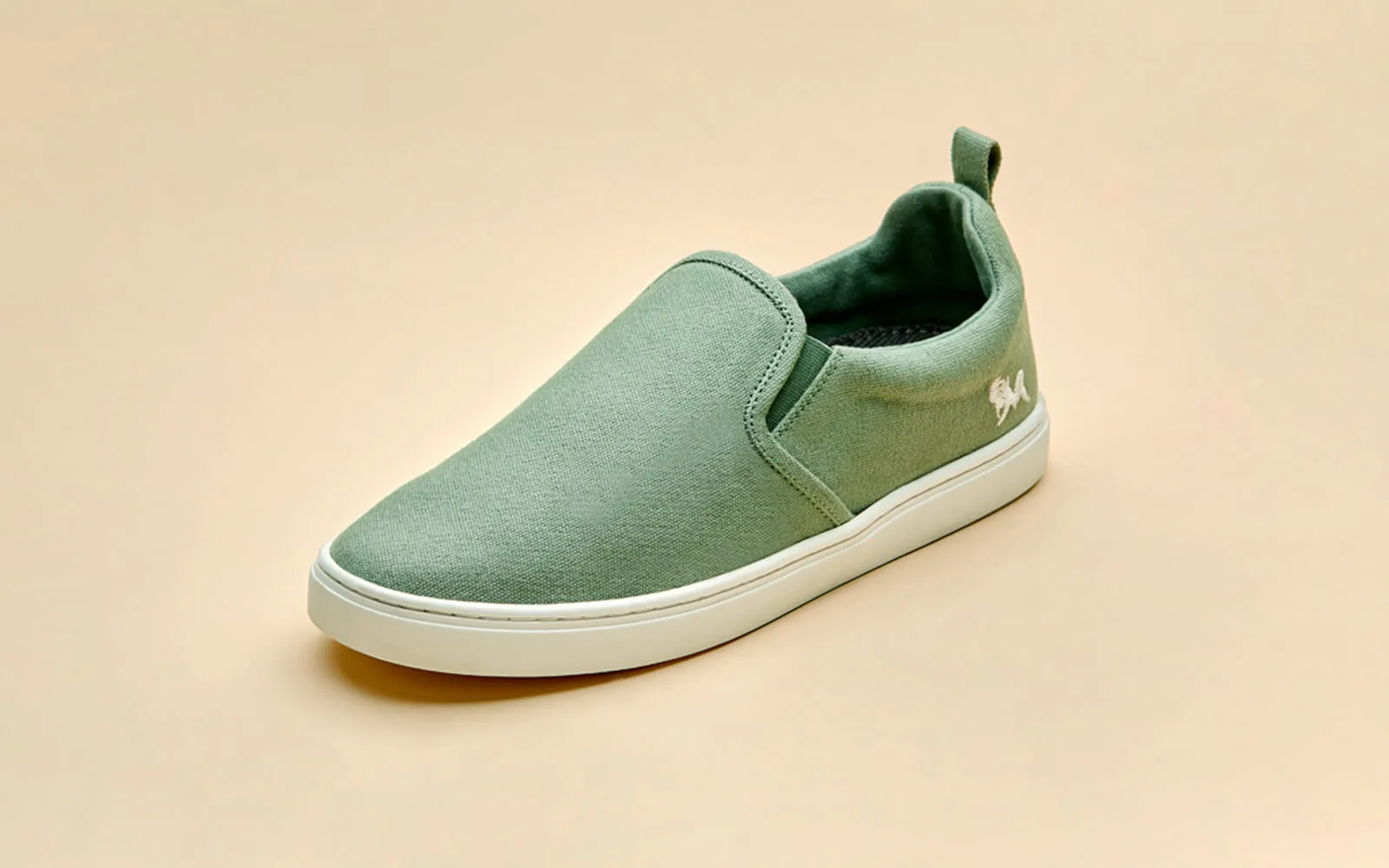 Cotton Slip Ons : Sage Green