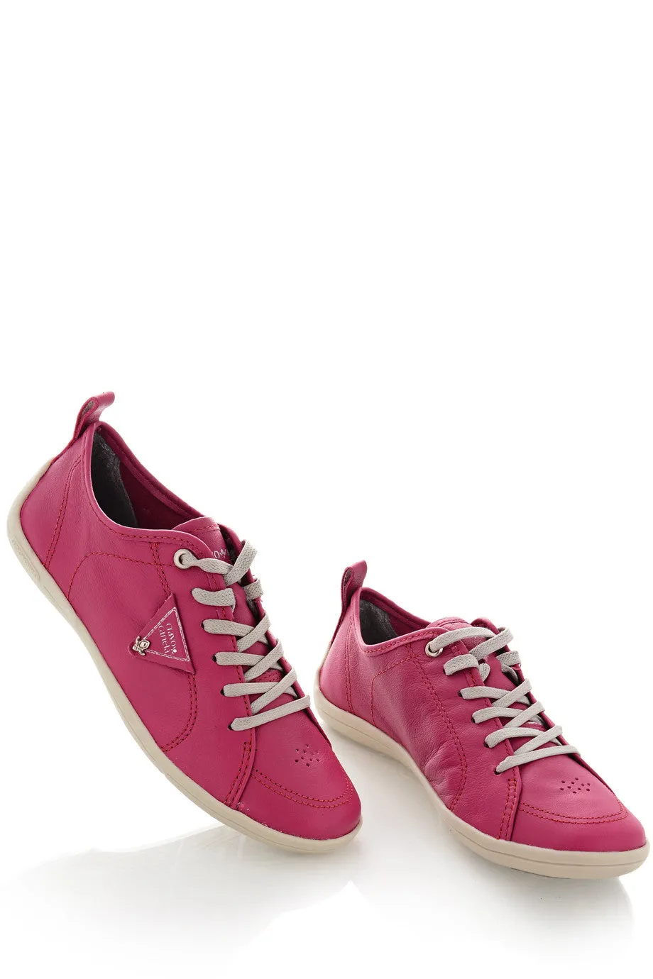 CRAVO & CANELA LOLLY Magenda Leather Sneakers