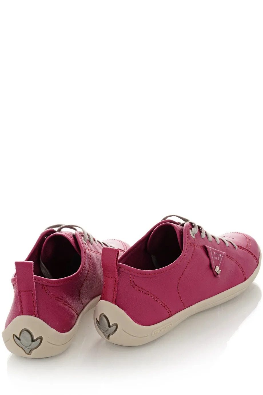 CRAVO & CANELA LOLLY Magenda Leather Sneakers