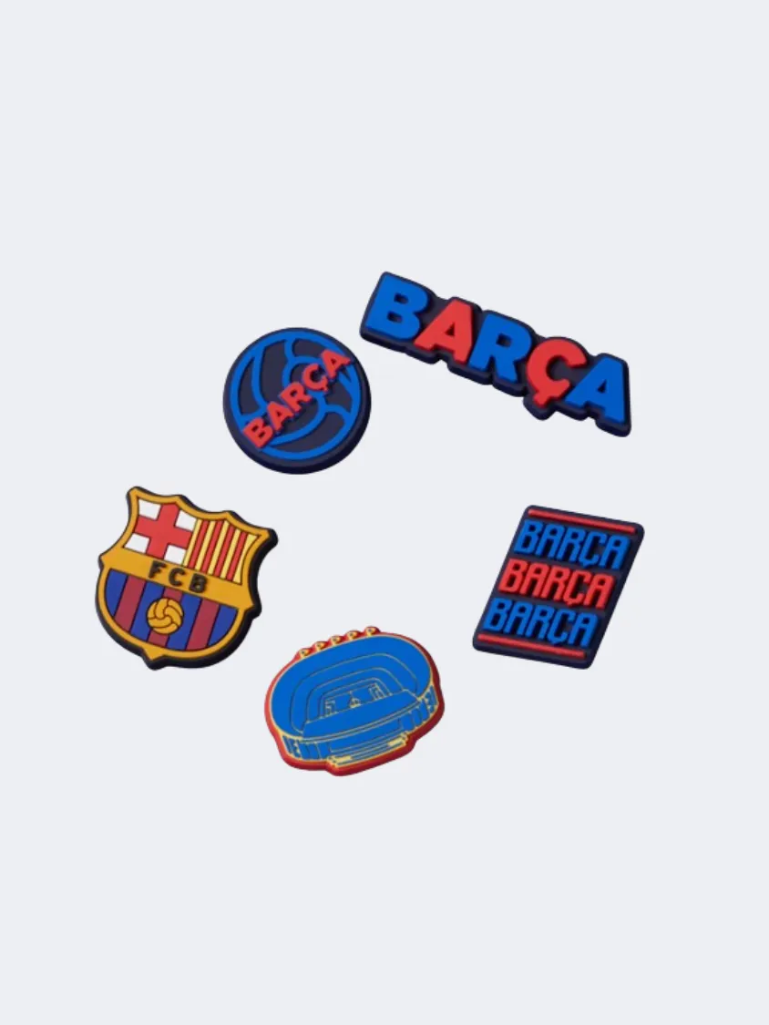 Crocs Barcelona Fc 5 Pack Unisex Lifestyle Pins Multicolor