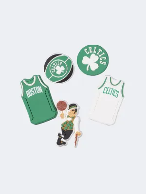 Crocs Nba Boston Celtics 5 Pck Unisex Lifestyle Pins Green/White