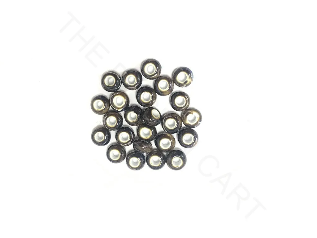 Dark Brown Disc Circular Ceramic Beads