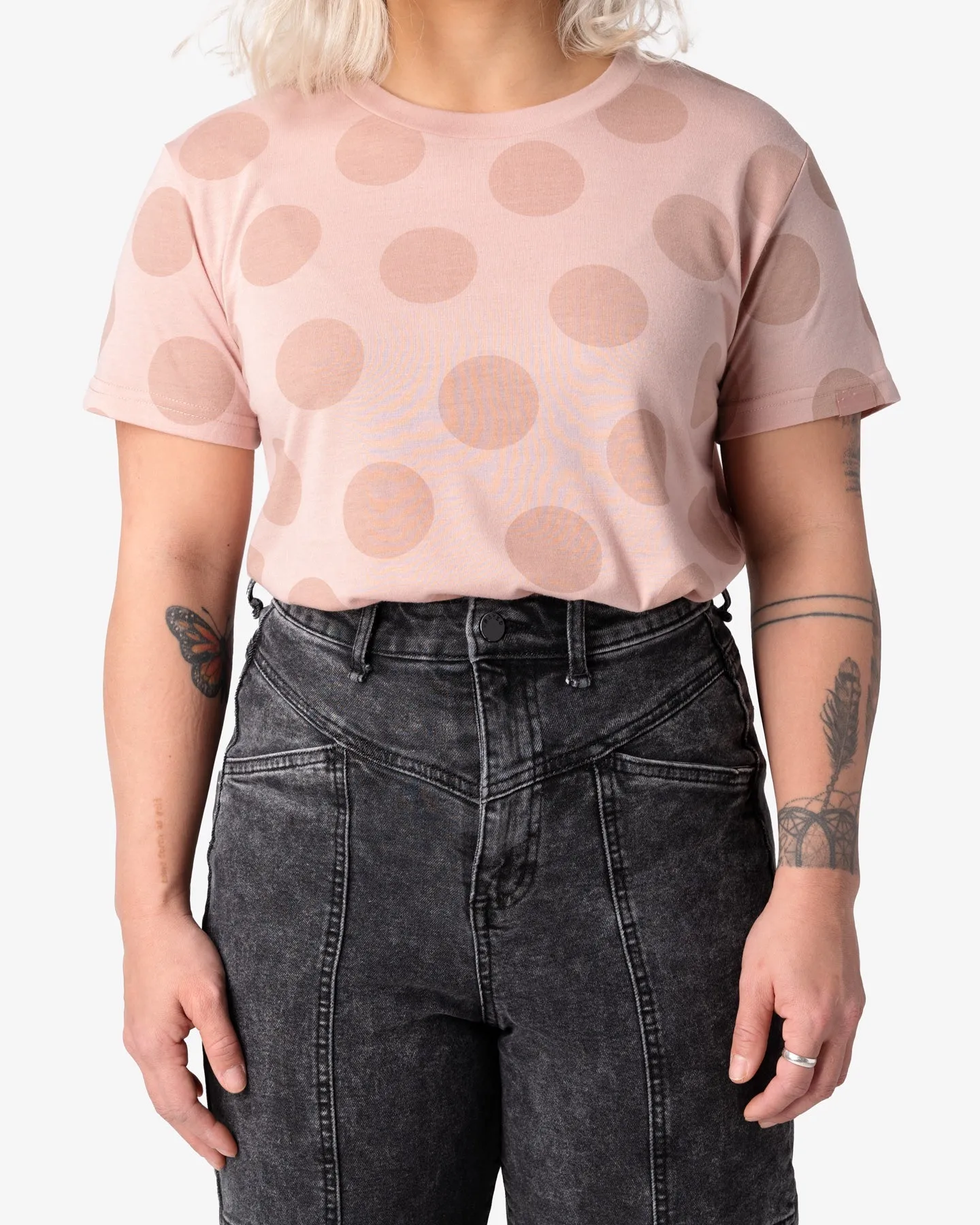 Dirty Pink Polka Dot Tee