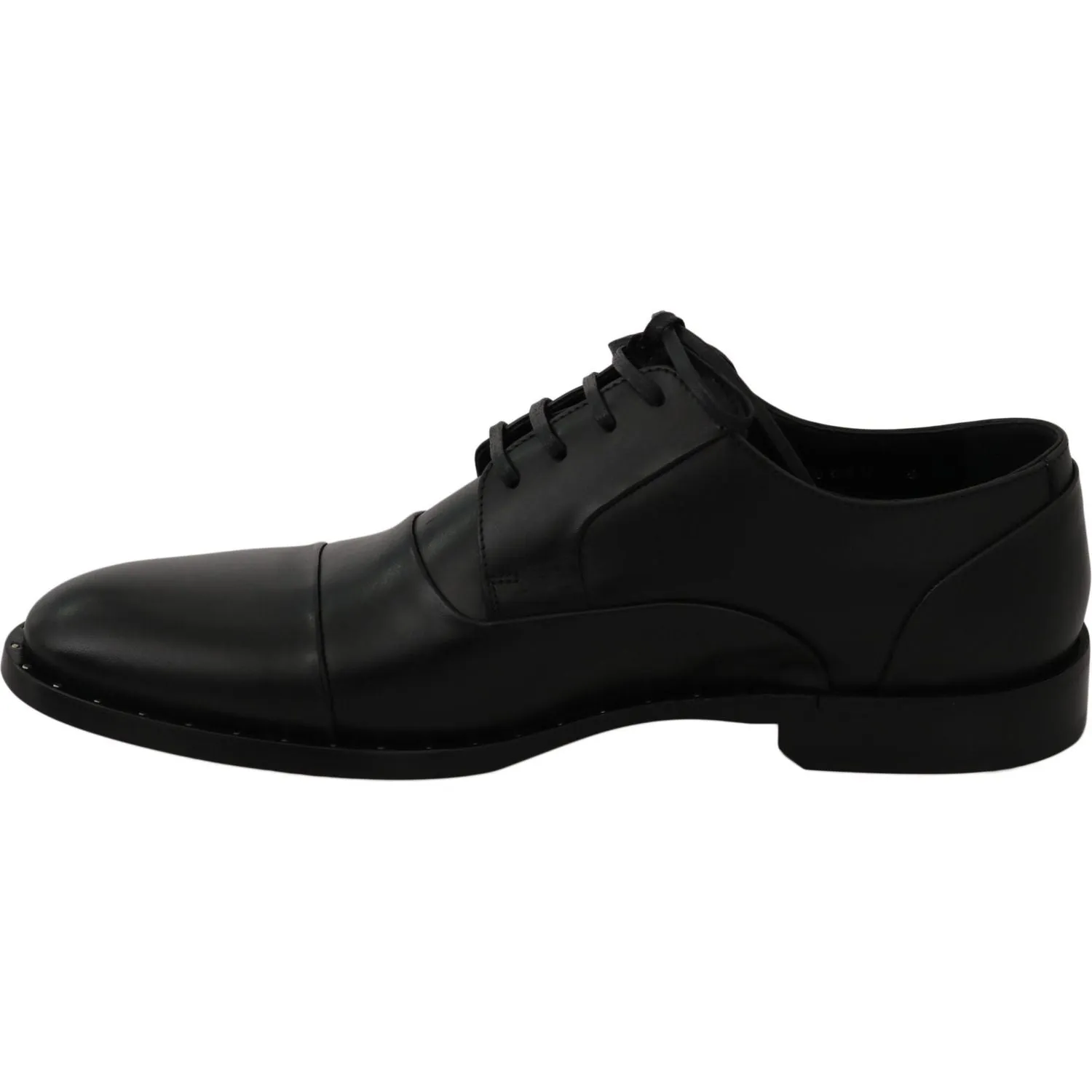 Dolce & Gabbana Sleek Black Leather Formal Dress Shoes