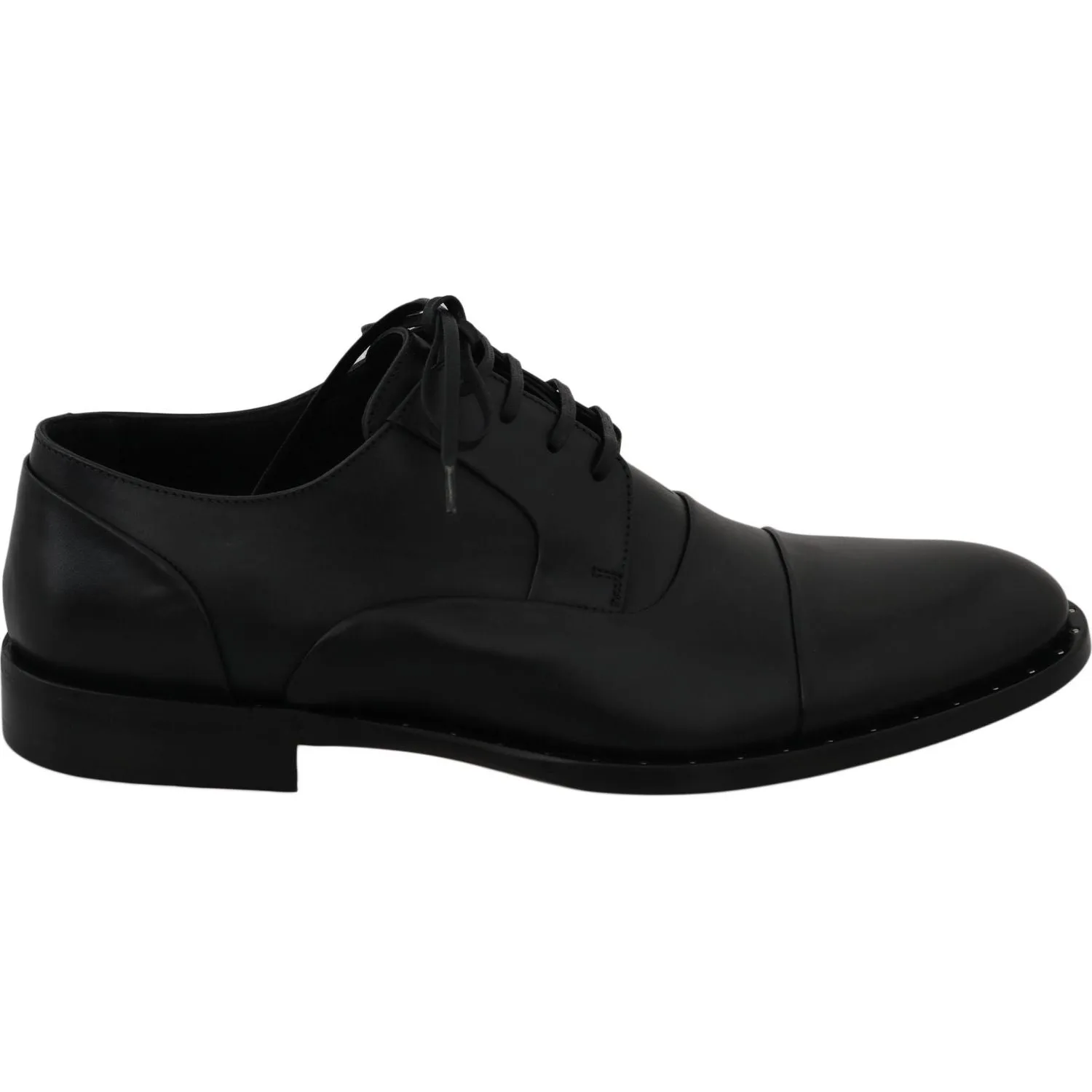 Dolce & Gabbana Sleek Black Leather Formal Dress Shoes