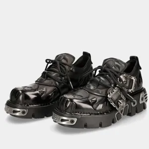 Double belt western heavy design thick sole silhouette sneakers  HL3080