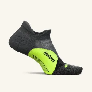 Feetures Elite Light Cushion No Show Tab Socks - Midnight Neon