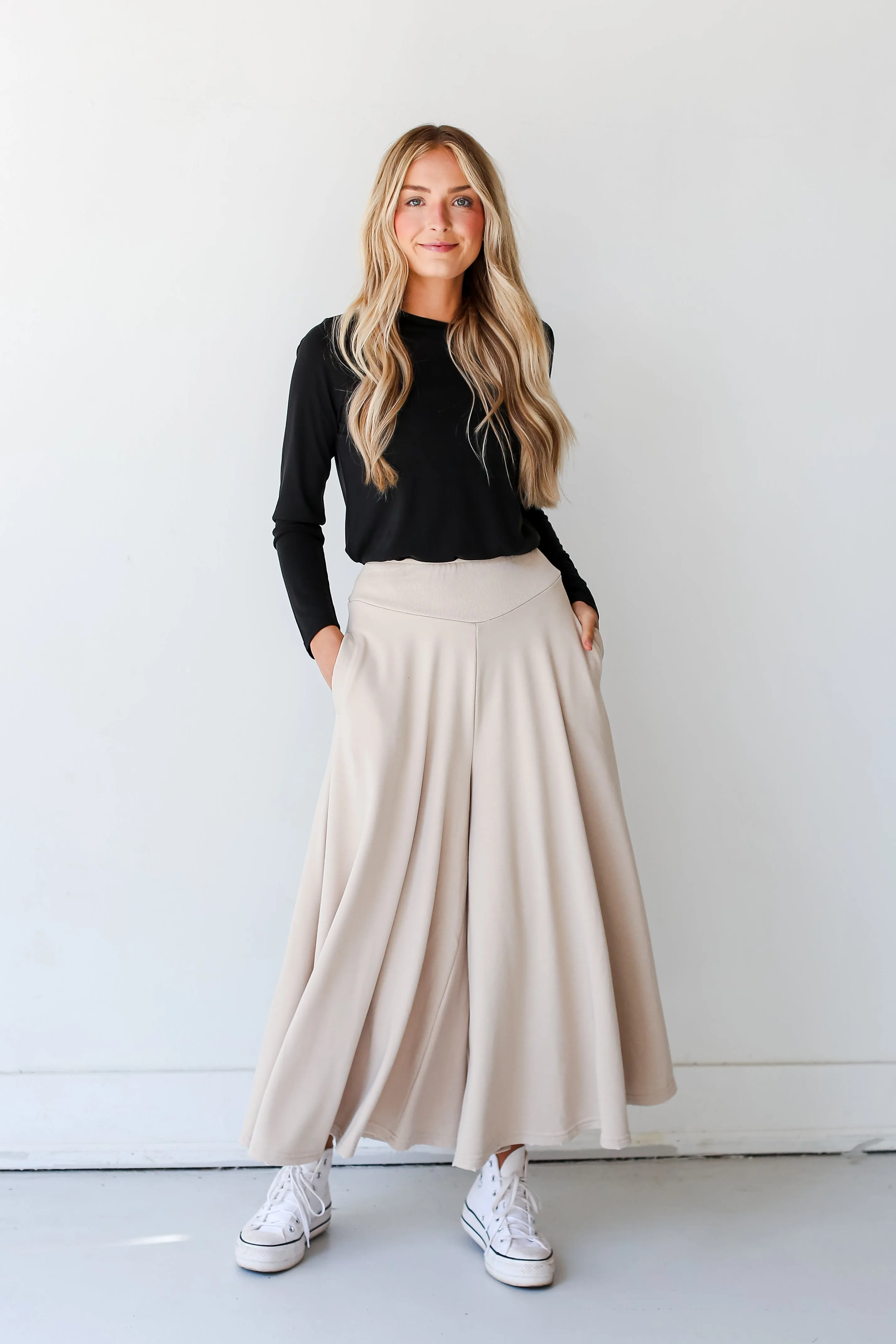 FINAL SALE - Lovely Daydream Wide Leg Pants