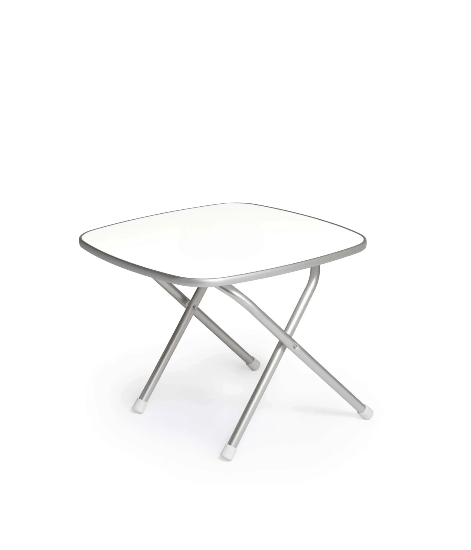 Folding Aluminum and Melamine Top Outdoor Table 61 x 61 x 49 cm-M350X