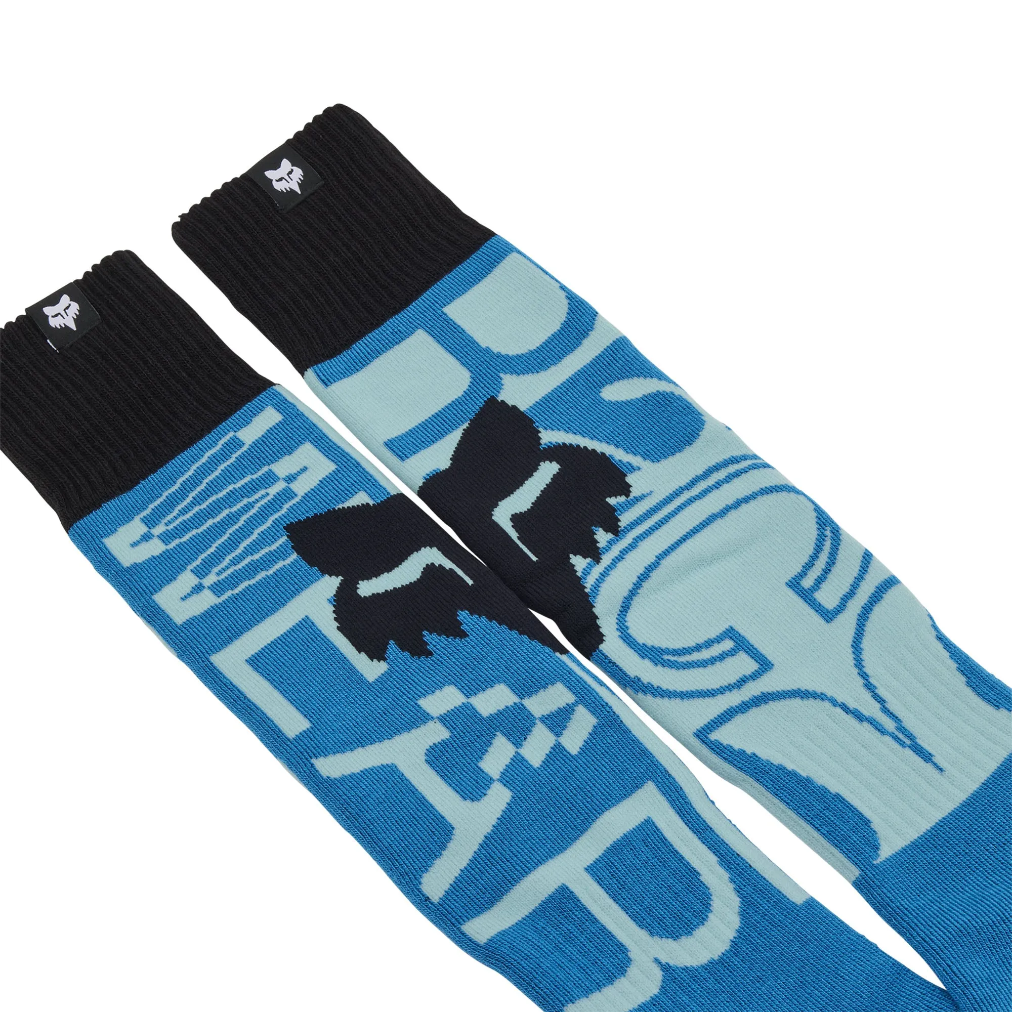 Fox Racing 33040-116-OS Womens 180 Race Spec Sock Comfortable Fit Arch support Light Blue