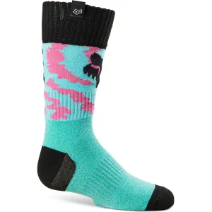 Fox Racing  Youth Teal 180 Nuklr Motocross Socks Offroad MotoX Acrylic Polyester