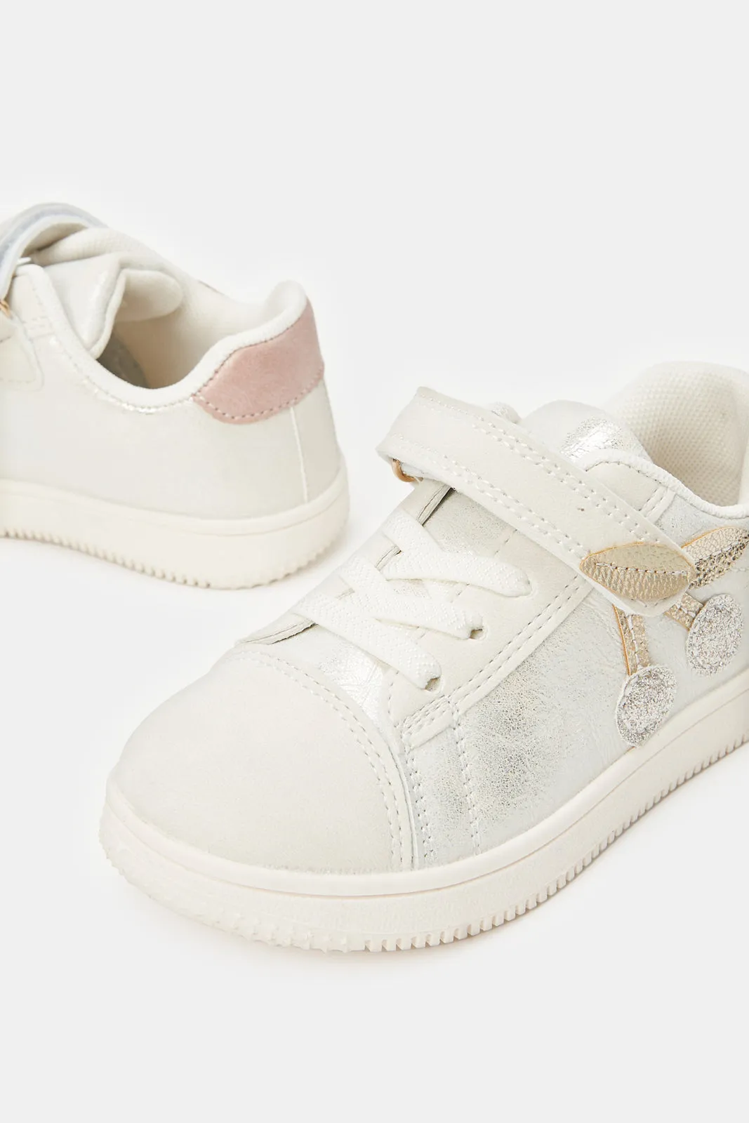 Girls Assorted Embellished Velcro Sneakers