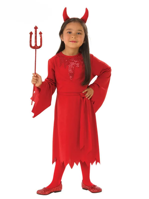 Girls Costume - Red Devil Girls Costume