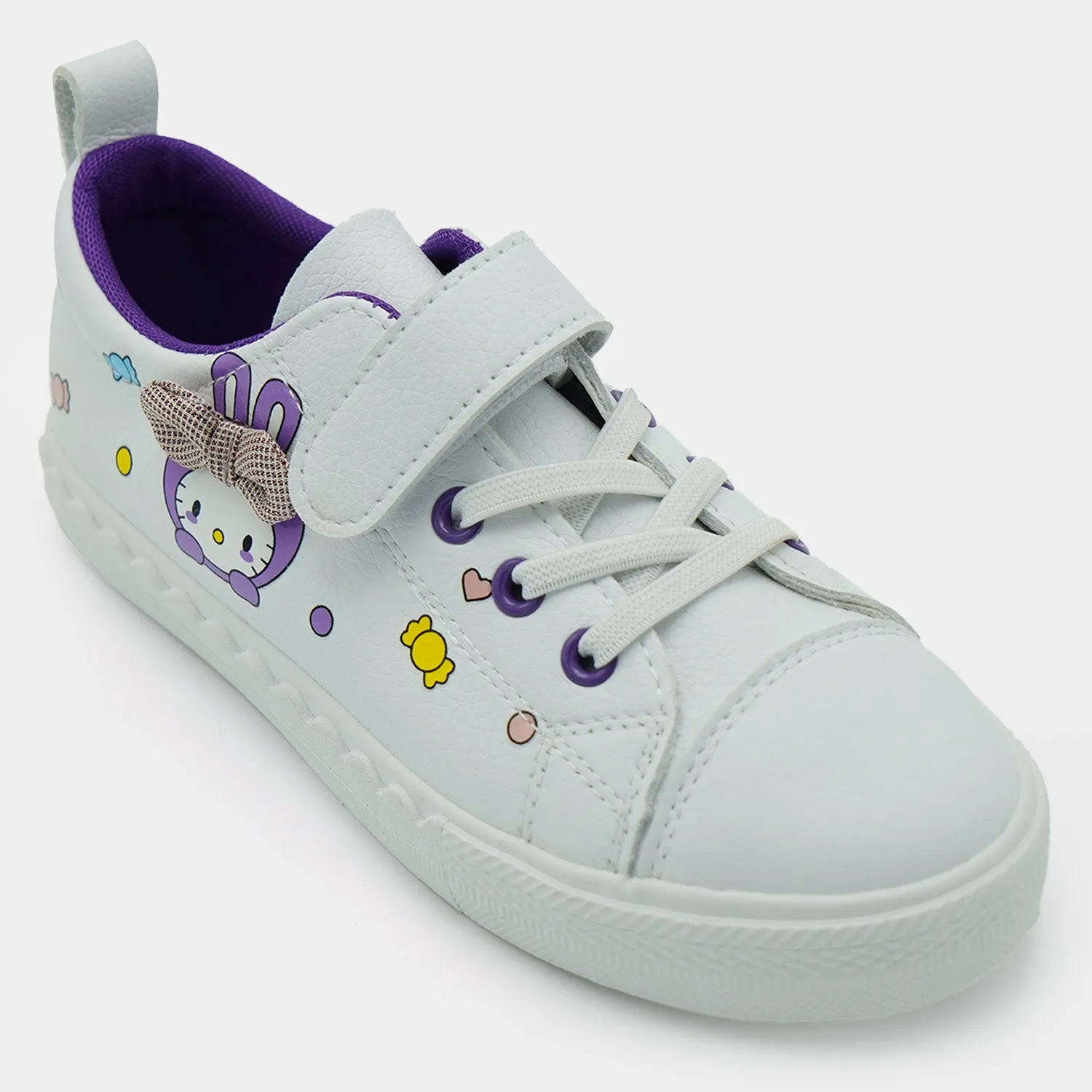 Girls Sneaker 2068C-White/Purple