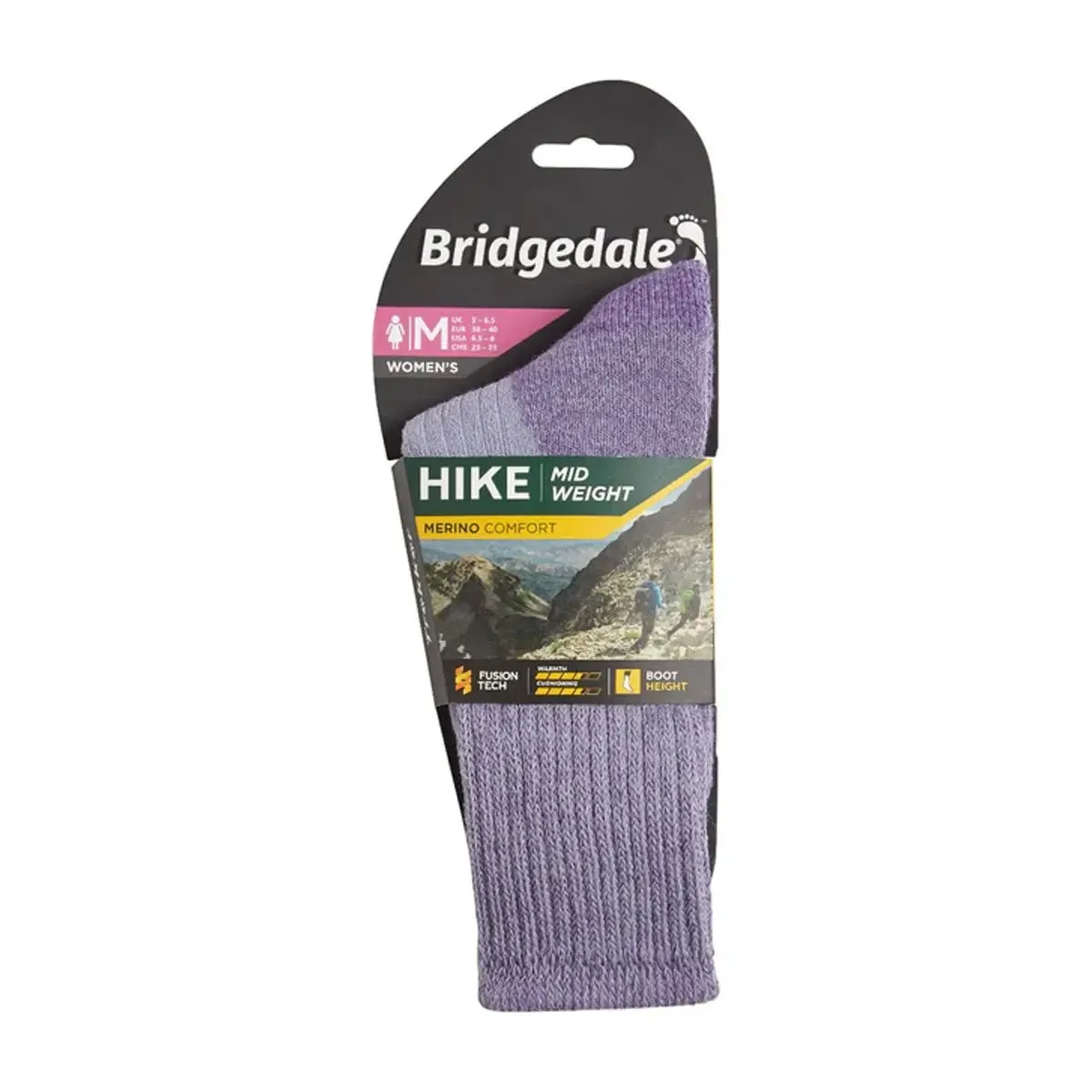 Hike Midweight Merino Comfort - Violet