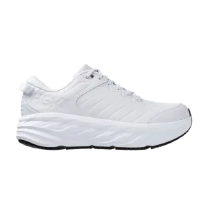 HOKA Bondi SR 2E Wide 'White' Sneakers, White