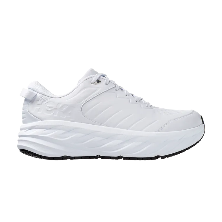 HOKA Bondi SR 2E Wide 'White' Sneakers, White