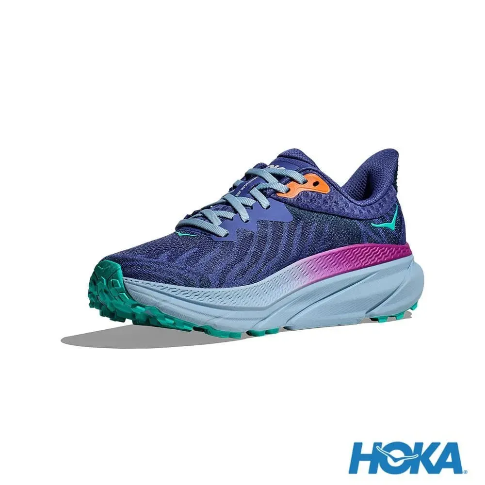 HOKA 女 Challenger 7 寬楦 全地形鞋 午夜藍/細雨藍 1134500ESK