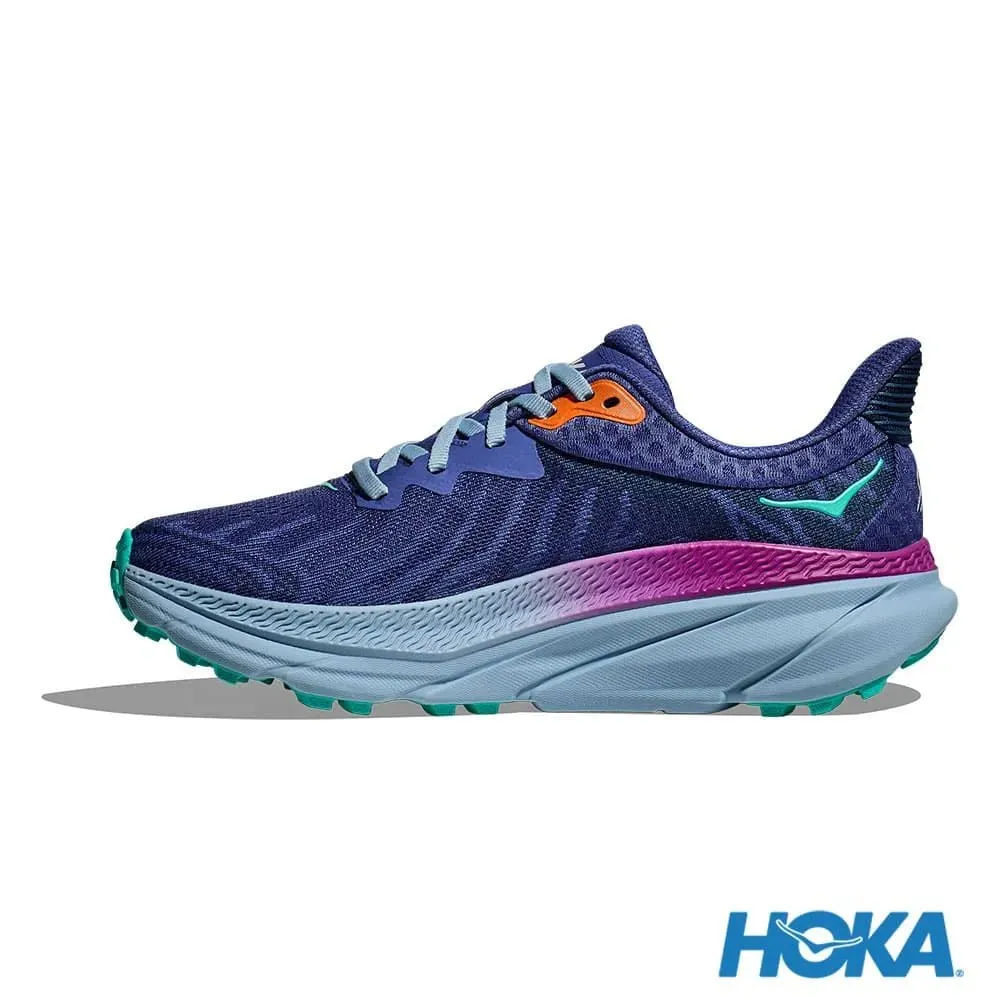 HOKA 女 Challenger 7 寬楦 全地形鞋 午夜藍/細雨藍 1134500ESK