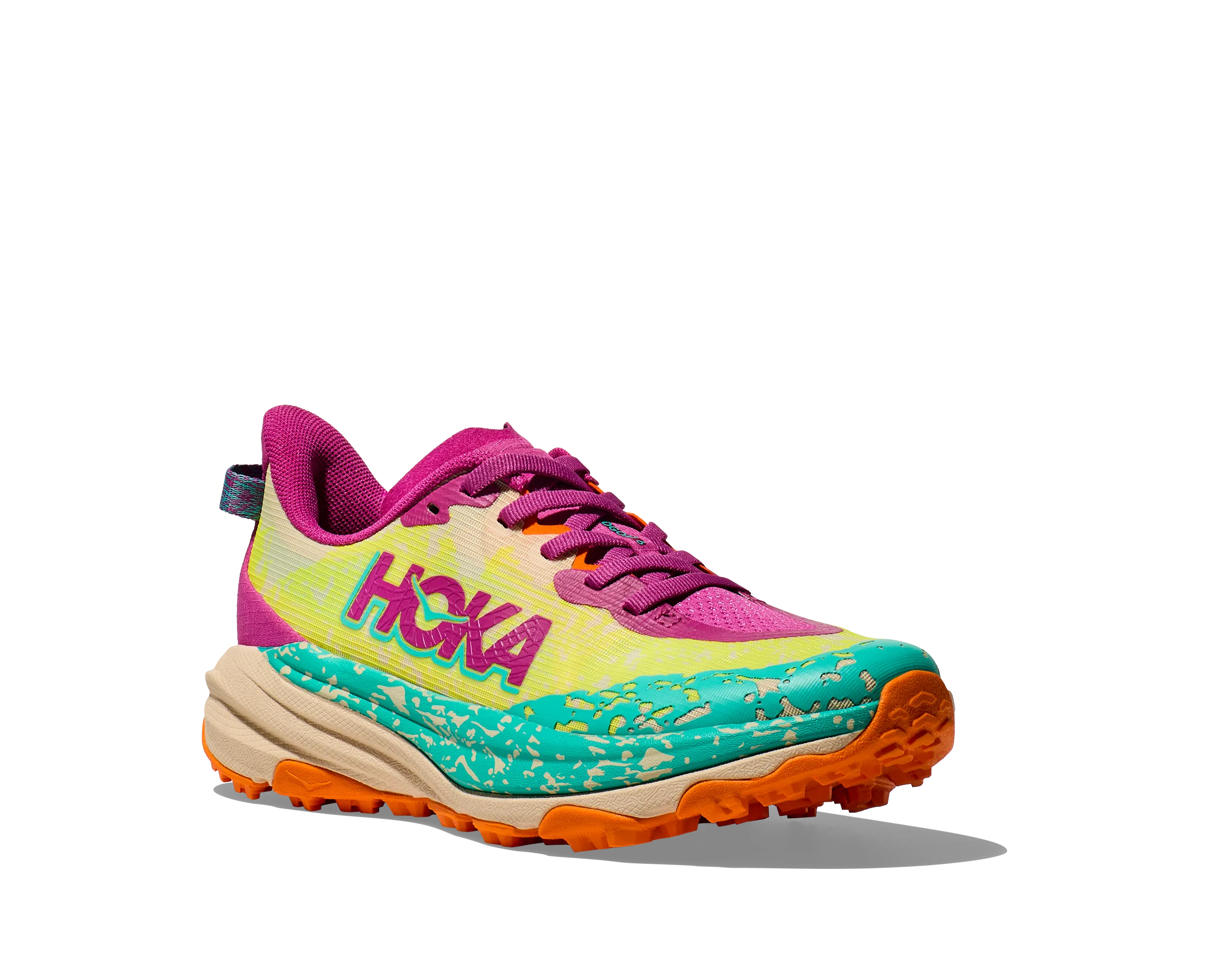 Hoka Kids Speedgoat 6 Trainer Fuchsia/Electric Aqua