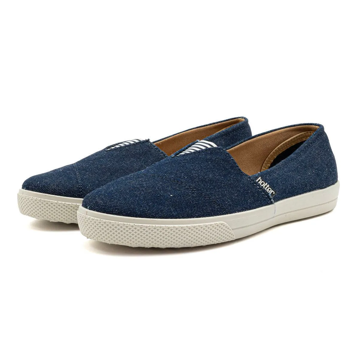 Hotter Comfort Concepts Laurel Loafers Fabric Blue Colour For Women