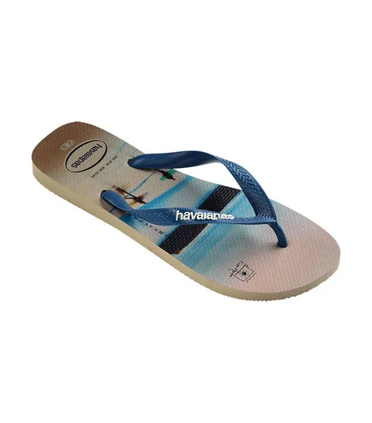 Hype Flip Flops Sand/Blue Comfy