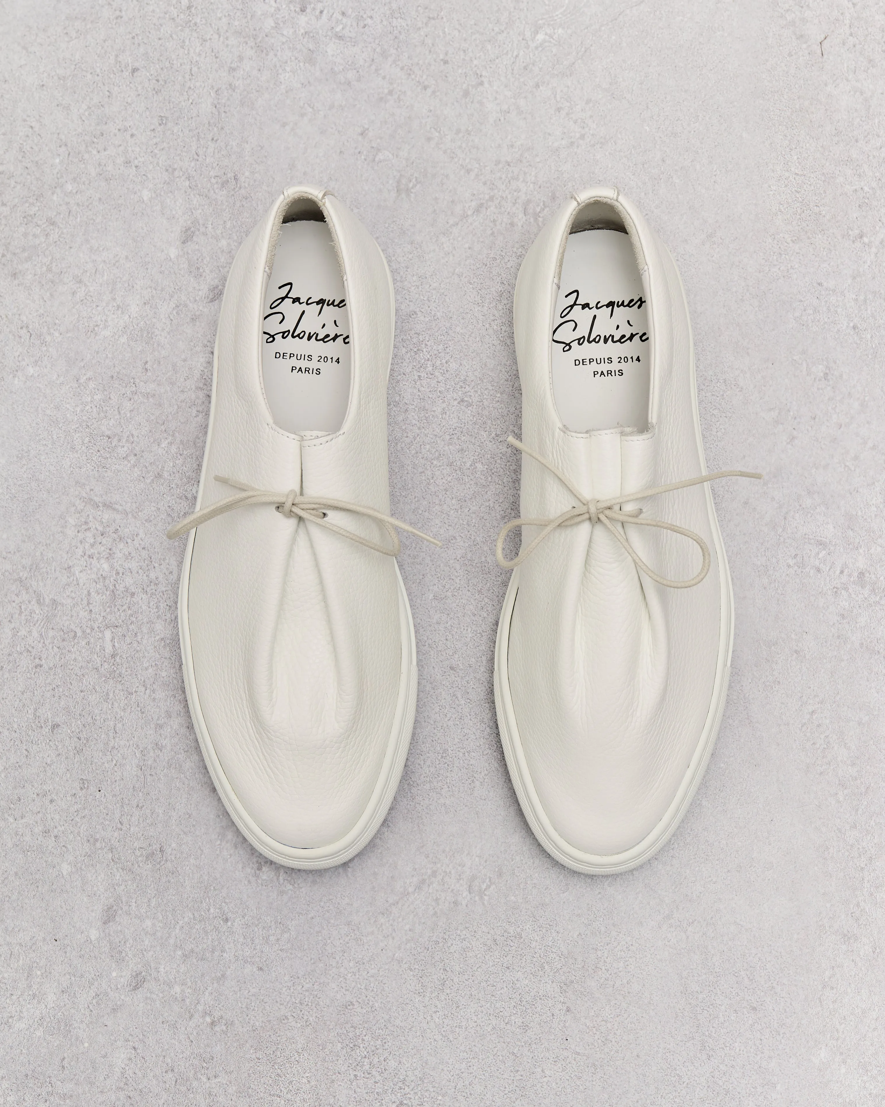 Jacques Soloviere Jim Shoes, Grained White