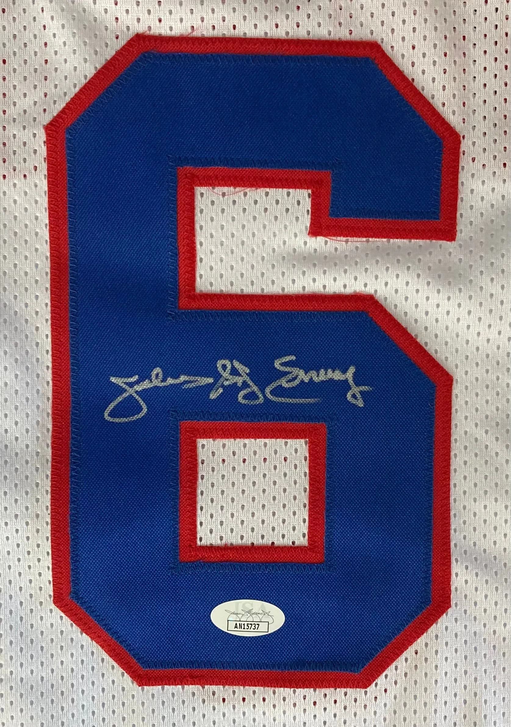 Julius Dr J Erving Signed Custom White Pro-Style Basketball Jersey JSA