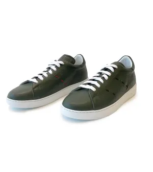 KITON Green Leather Sneaker