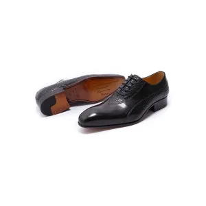 LaceLux Exotic Lace Up Oxford Shoes