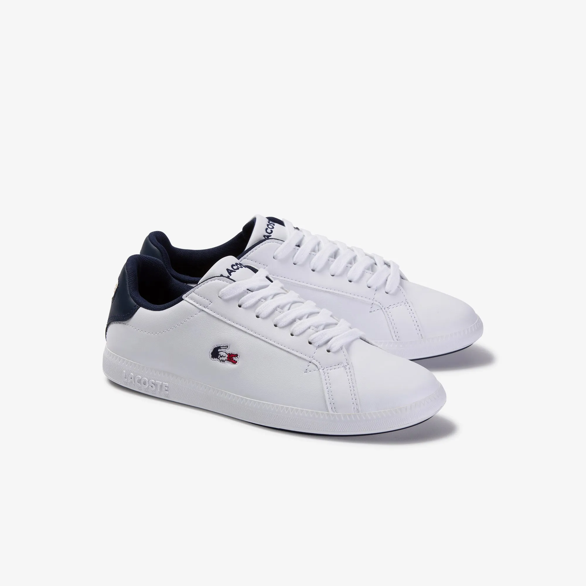 Lacoste Graduate Tri 1 Sfa Sneakers - White/Navy/Red