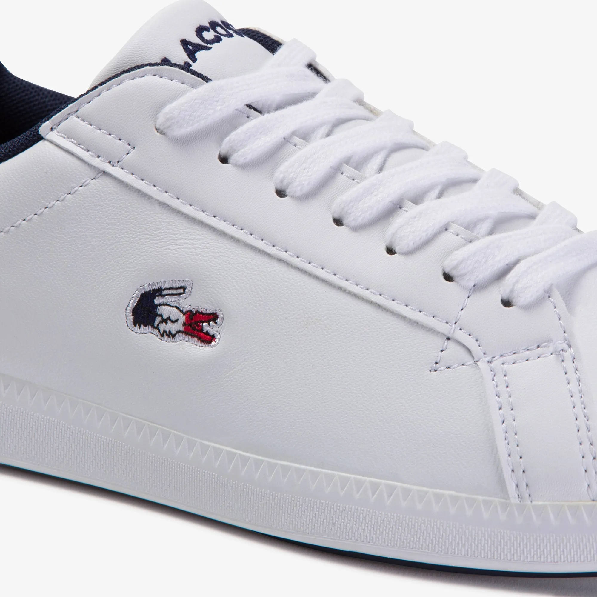 Lacoste Graduate Tri 1 Sfa Sneakers - White/Navy/Red