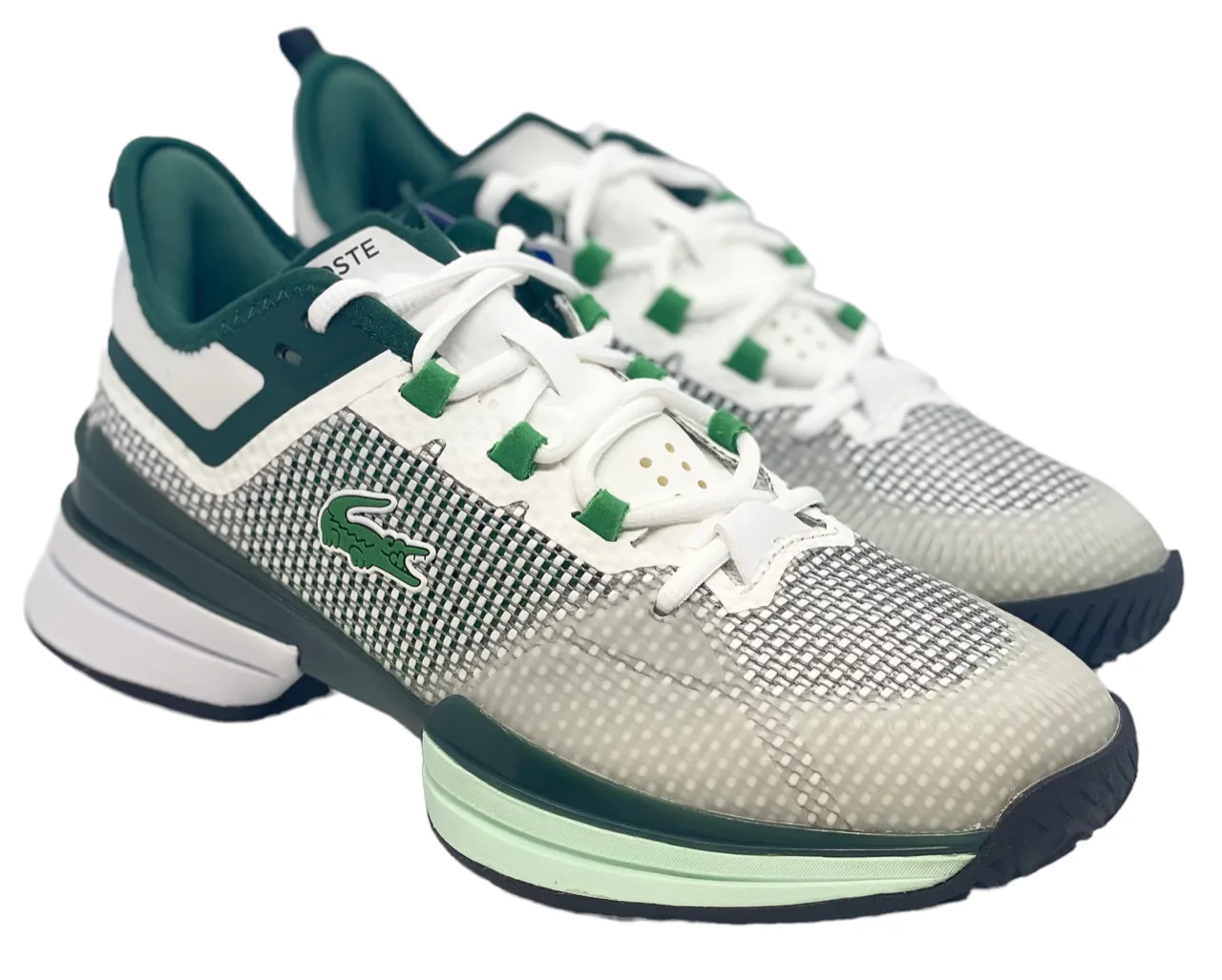 Lacoste Mens AG-LT 21 Ultra Tennis Shoes - White / Green - 7-42SMA0076082