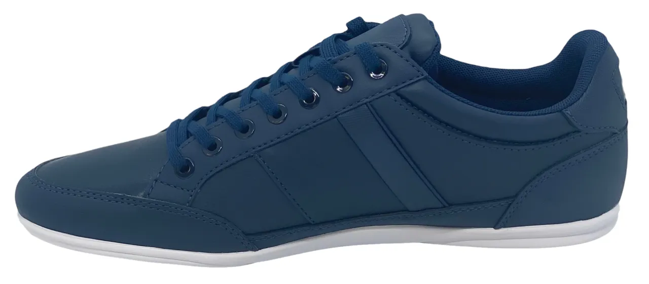 Lacoste Mens Chaymon Nappa Leather Shoes - Navy / White - 7-37CMA0094092