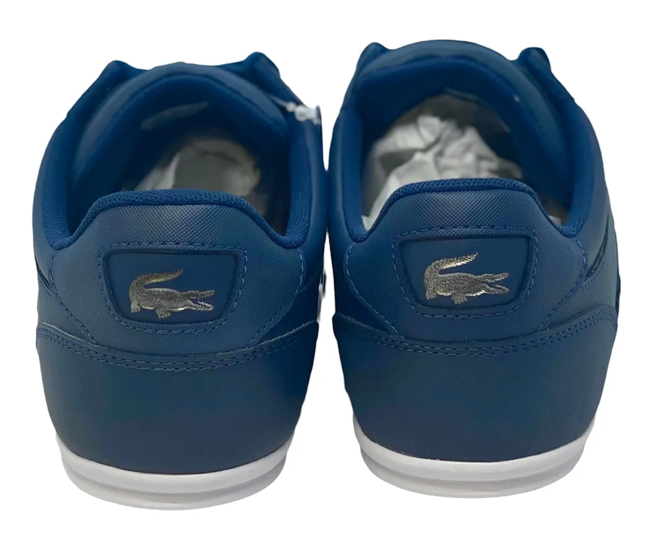 Lacoste Mens Chaymon Nappa Leather Shoes - Navy / White - 7-37CMA0094092