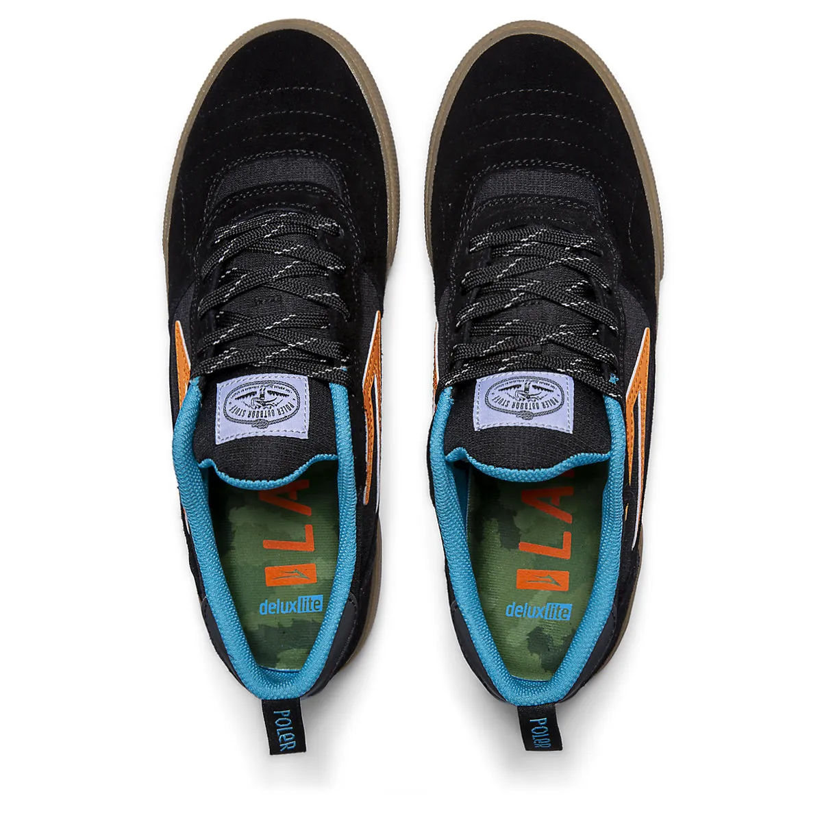 Lakai Cambridge - (Poler) Black Multi Suede