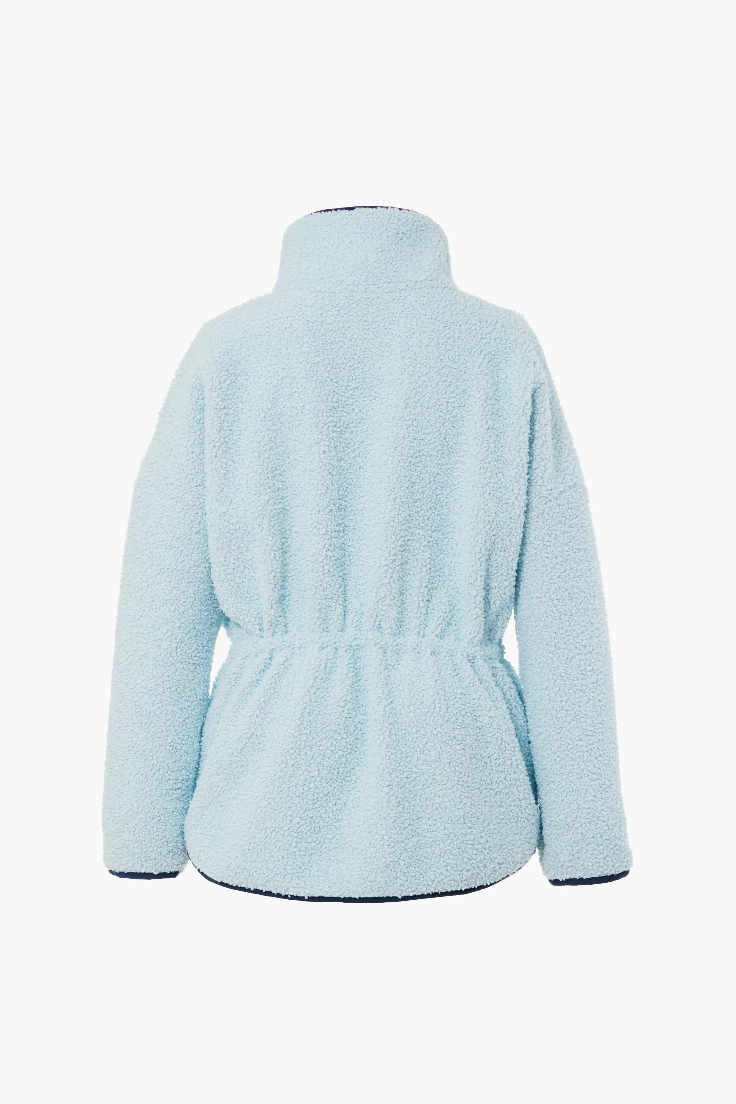 Light Blue Cinched Teddy Natalie Quarter Zip