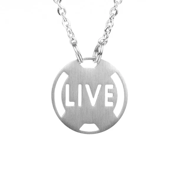 LIVE Necklace - Stainless Steel