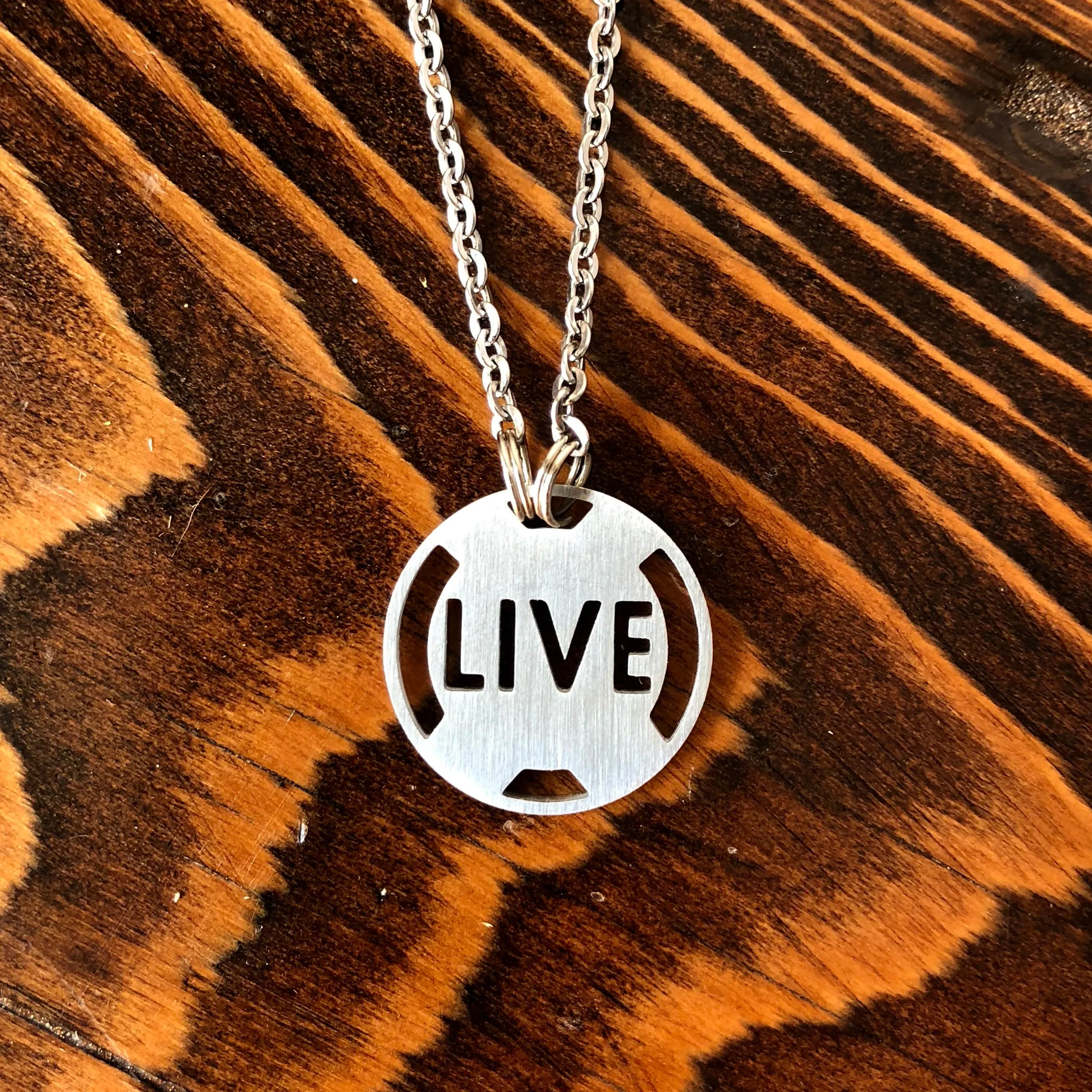 LIVE Necklace - Stainless Steel