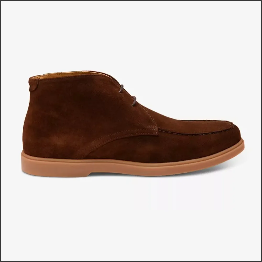 Loake Amalfi Chocolate Brown Suede--