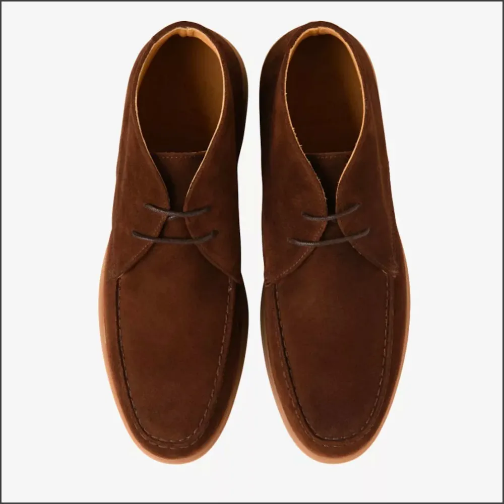 Loake Amalfi Chocolate Brown Suede--