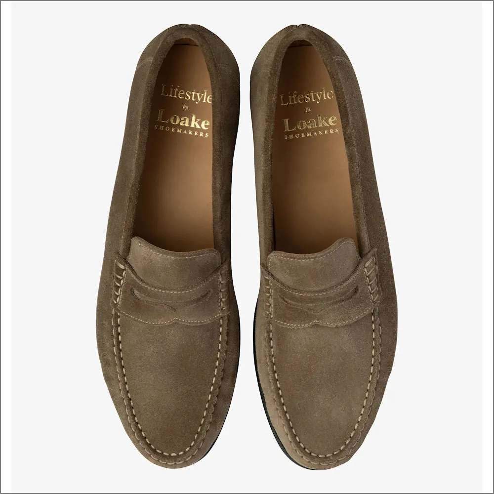 Loake Jefferson Flint Suede Loafer--