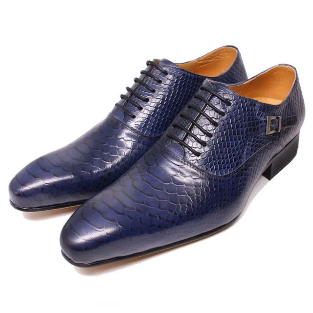 LuxeSnake Executive Oxford Business Shoes