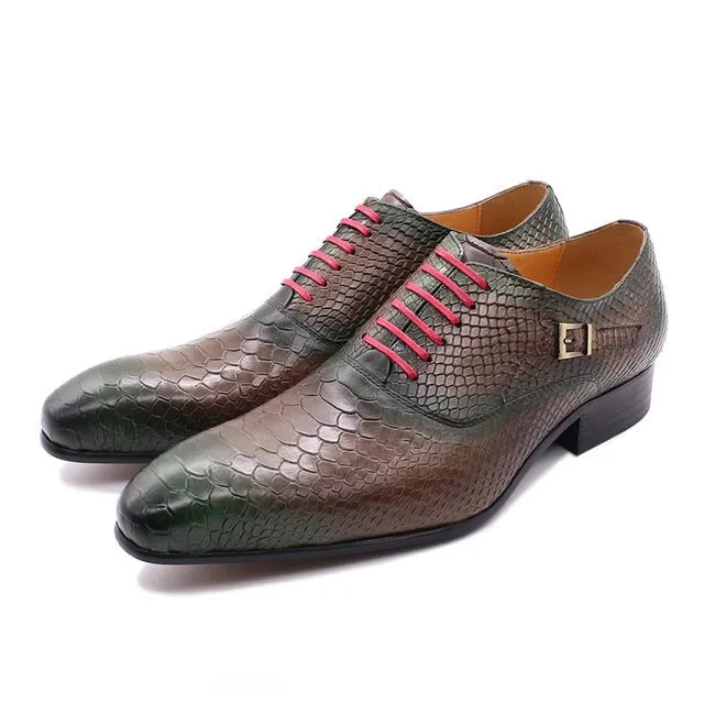 LuxeSnake Executive Oxford Business Shoes