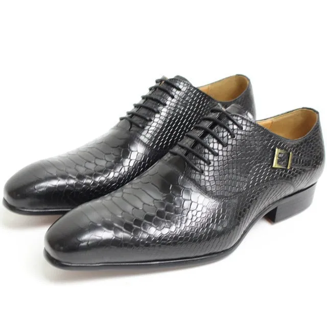 LuxeSnake Executive Oxford Business Shoes