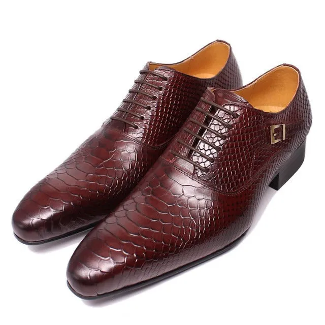 LuxeSnake Executive Oxford Business Shoes