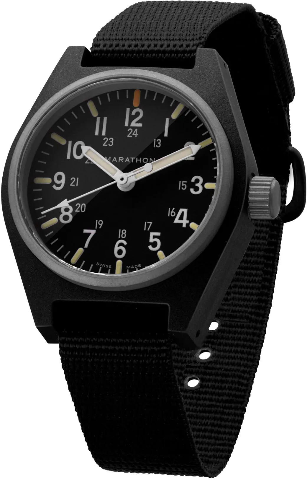 MAR Watch General Purpose Black Quartz With MaraGlo GPQ